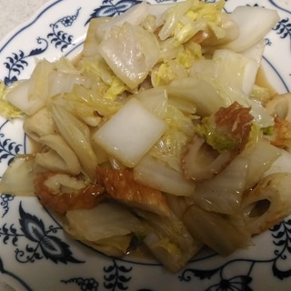 竹輪と白菜のマヨ醤油炒め